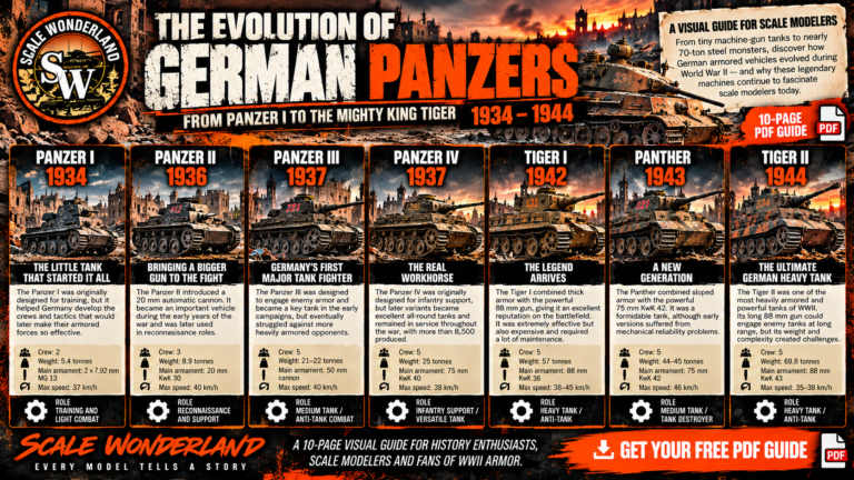 Scale Wonderland Evolution of German Panzers free PDF guide poster